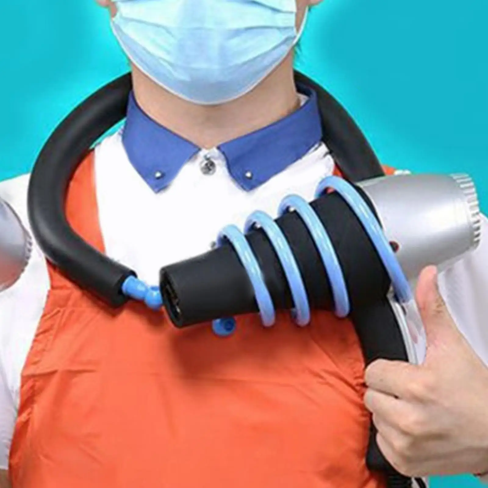 

ABS Hanging Neck Hair Dryer Holder Organiser Dog Grooming Bath Tools Stand for Pet Beautician Grooming Salon Supplies