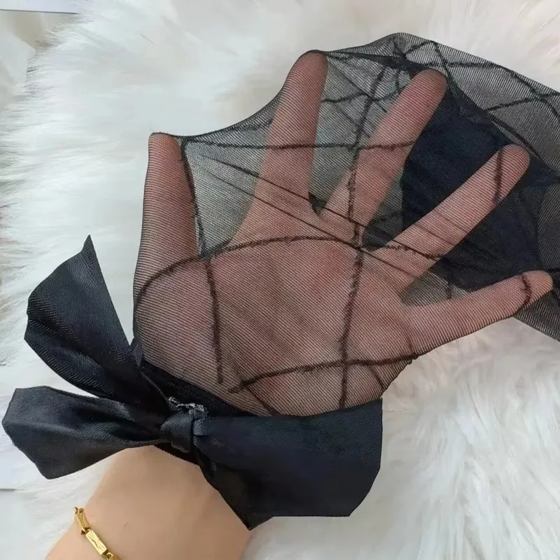 Sexy malha fishnet coxa meias altas para meninas jk lolita menina meias longas meias rendas bowknot suspender joelho meias altas