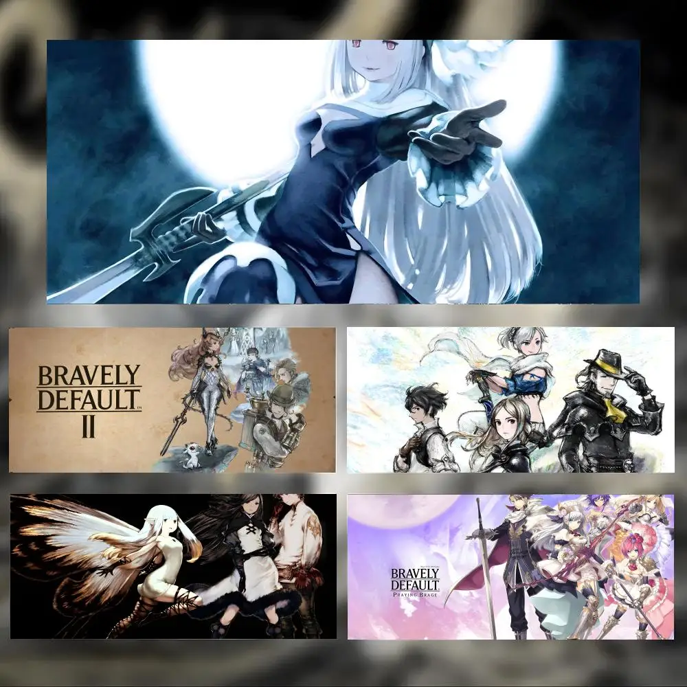 Hermosa alfombrilla de ratón B-Bravely Default de Epic Game, alfombrilla de escritorio grande y gruesa con bordes cosidos, alfombrilla de ratón para juegos para PC
