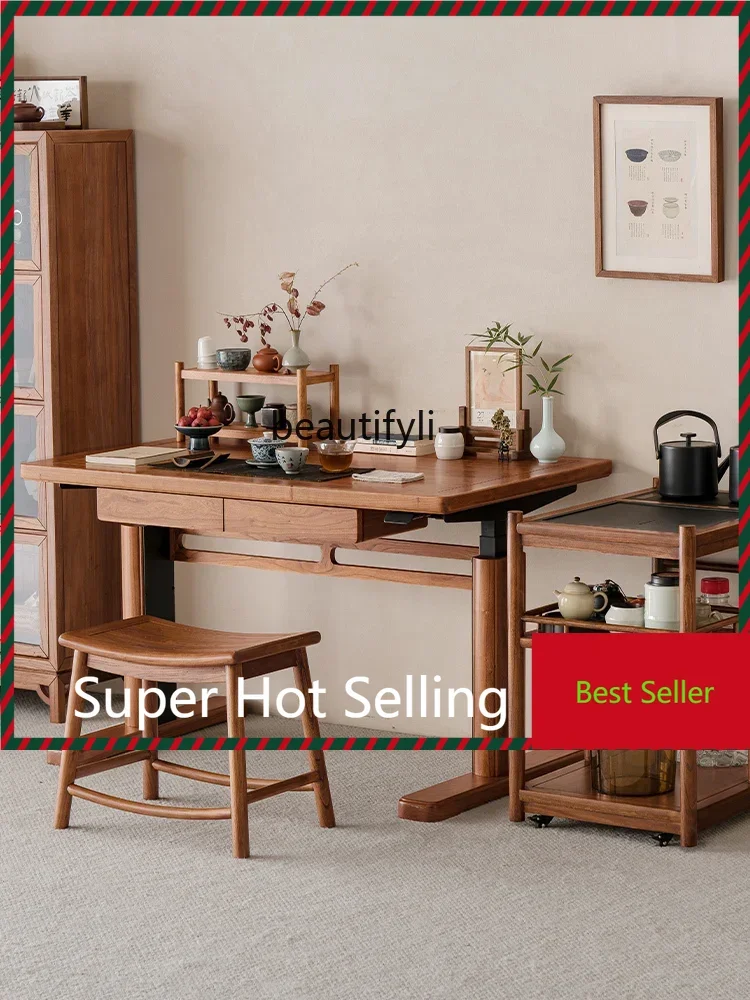 

Electric Lifting Table Smart Study Table Adjustable E-Sports Table Home Solid Wood Desk living room furniture G1218