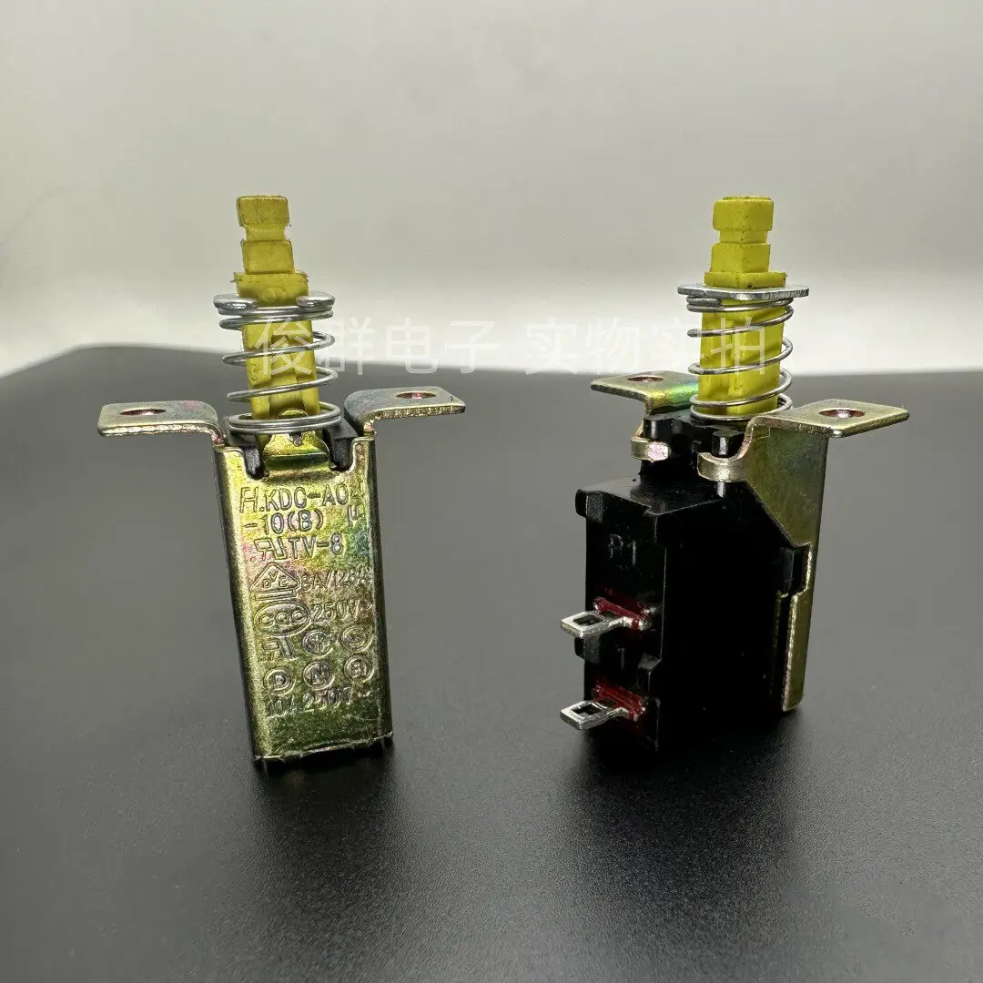 10pcs/Taiwan FH KDC-A04-10(B) TV-8 10A Self-locking Power Switch Power Amplifier Speaker Button Key