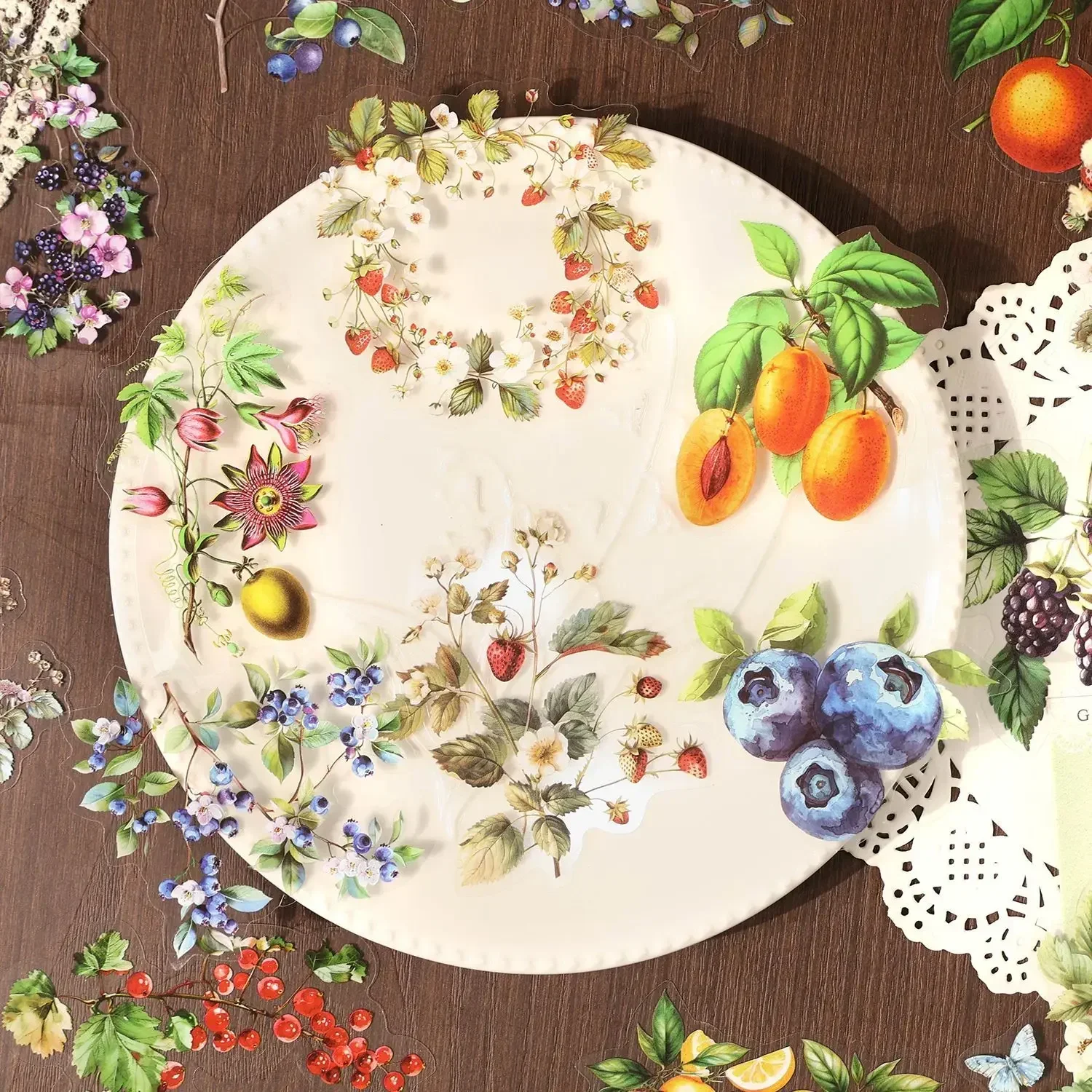 

20 шт., вечерние ретро-гилки и листья, тематический справочник, наклейки для домашних животных, наклейки на фоновые наклейки в упаковке, альбом для вырезок 147*100 мм