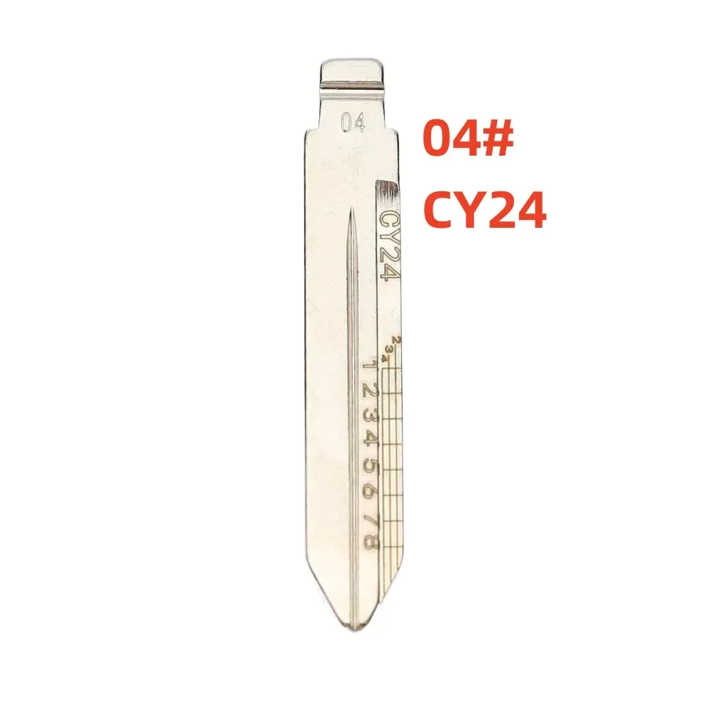 

10 шт Лиши CY24 # 04, выгравированная линия, ключ, лезвие, шкала, режущие зубы, ключ для резки, пустое лезвие для машинки для стрижки