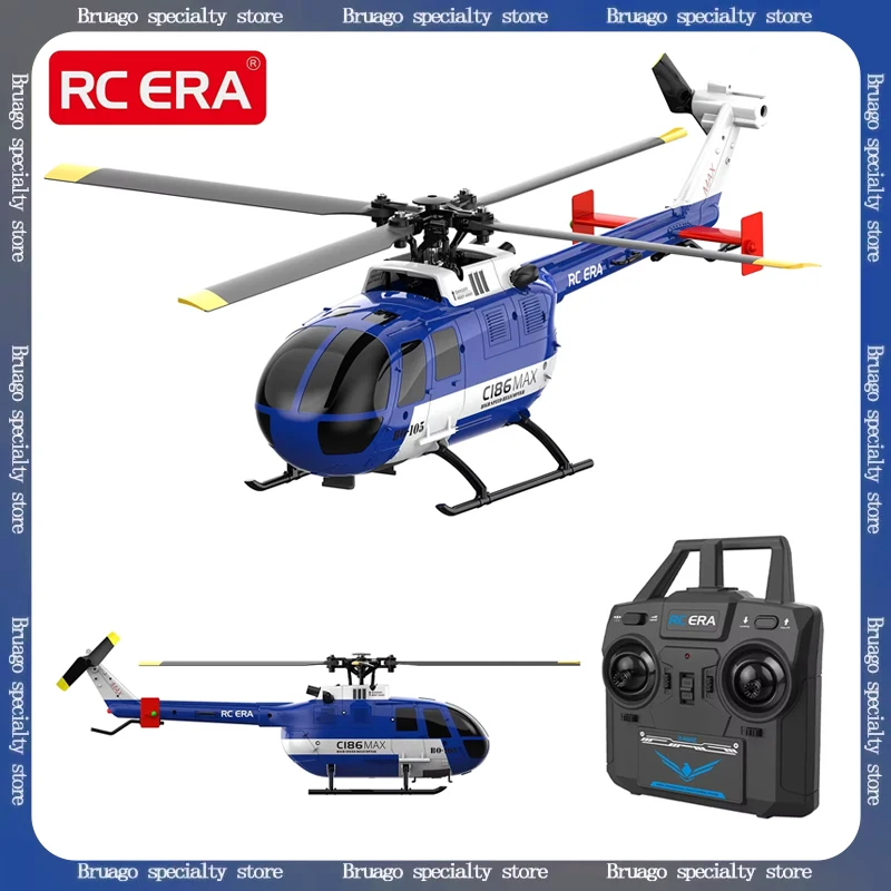 

ERA C186 MAX BO105 Scaled RC Helicopter 4CH Remote Control Aircraft Optical Flow Positioning Gyro Stabilized for Adult Toy Model
