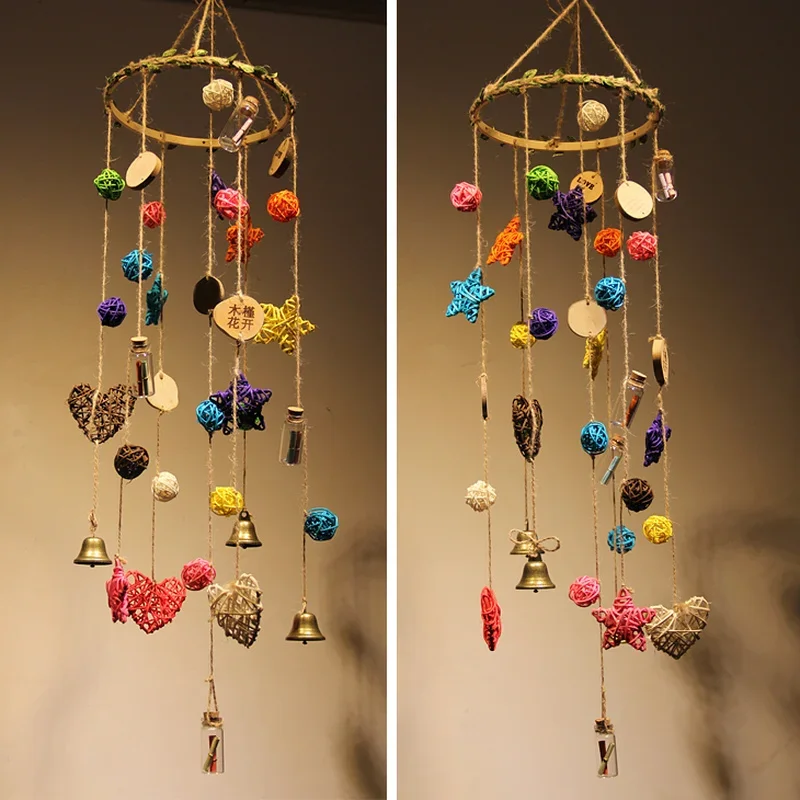 DIY Manual Bells Hanging Material Package Kindergarten Manual Work DIY Craft Bells Package Wind Chimes Murals Hanging Decoration