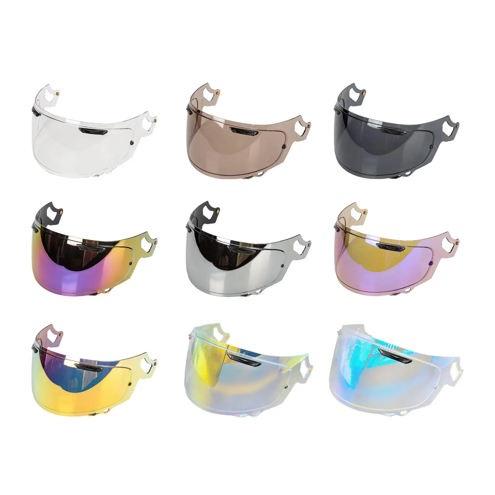 

Motorcycle Helmet Lens Visor Easy to Install Motorcycle Helmet Wind Shield Replacement Shield Visor for Vas-v RX7V XD Neo