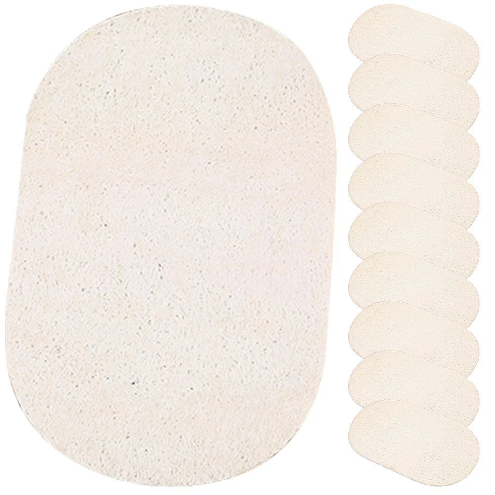 

Kitchen Cleaning Sponge Wash The Dishes Sponges Natural Loofah Dishwashing Wipe White