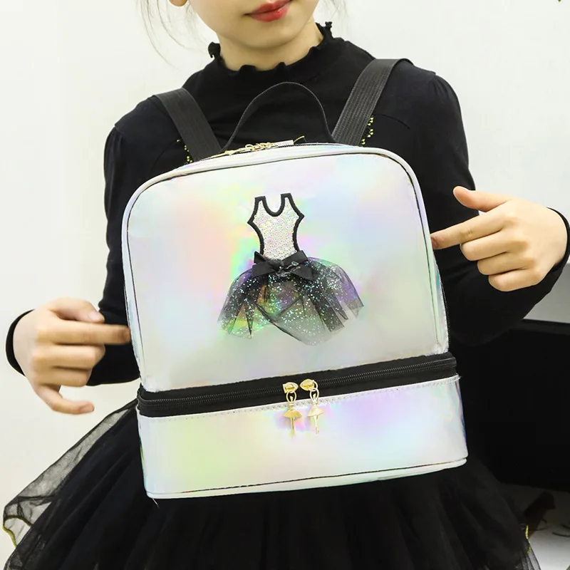 Sac à dos d'école polyvalent pour enfants, sac de rangement de danse pour enfants, sac de maternelle princesse, sac de ballet pour filles, mode pour enfants, nouveau