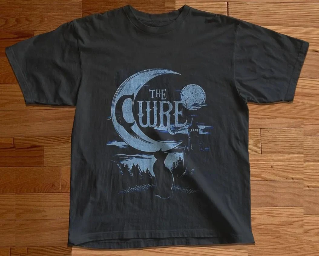 

Plus Size Summer Women's Vintage The Cure Rock Band T-Shirt Cotton Breathable Stylish Versatile Street Style Oversized