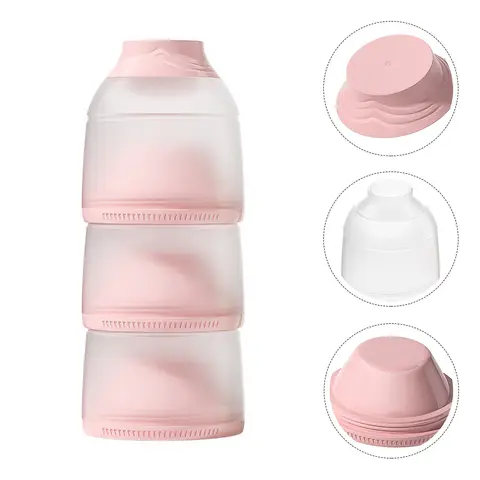 1 Set/3pcs 우유 분말 케이스 3 레이어 휴대용 대형 우유 분말 컨테이너 휴대용 우유 분말 상자 베이비 푸드 보관 상자