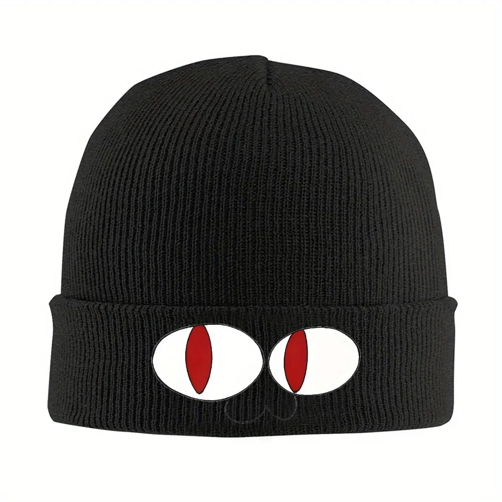 New 1pc Neco Arc Beanie Hats Face Trendy Caps Men Women Unisex Outdoor Sport Knitting Hat Winter Graphic Warm Beanie Hat
