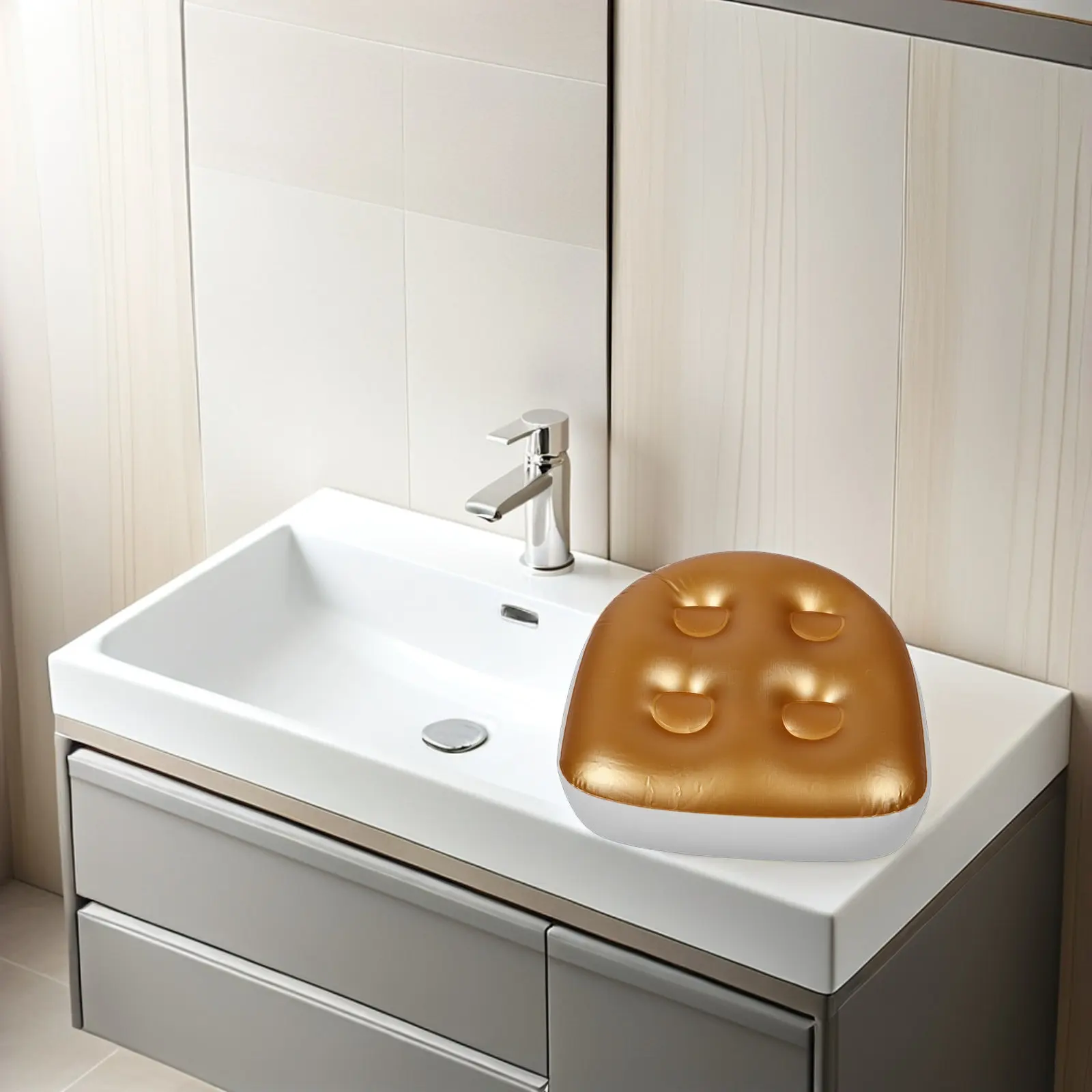 2Pcs Inflatable Bath Cushion for Tub Suction Cups Water-Filled Spa Seat Cushion 6Inch Height Boost Non-Slip Bathtub