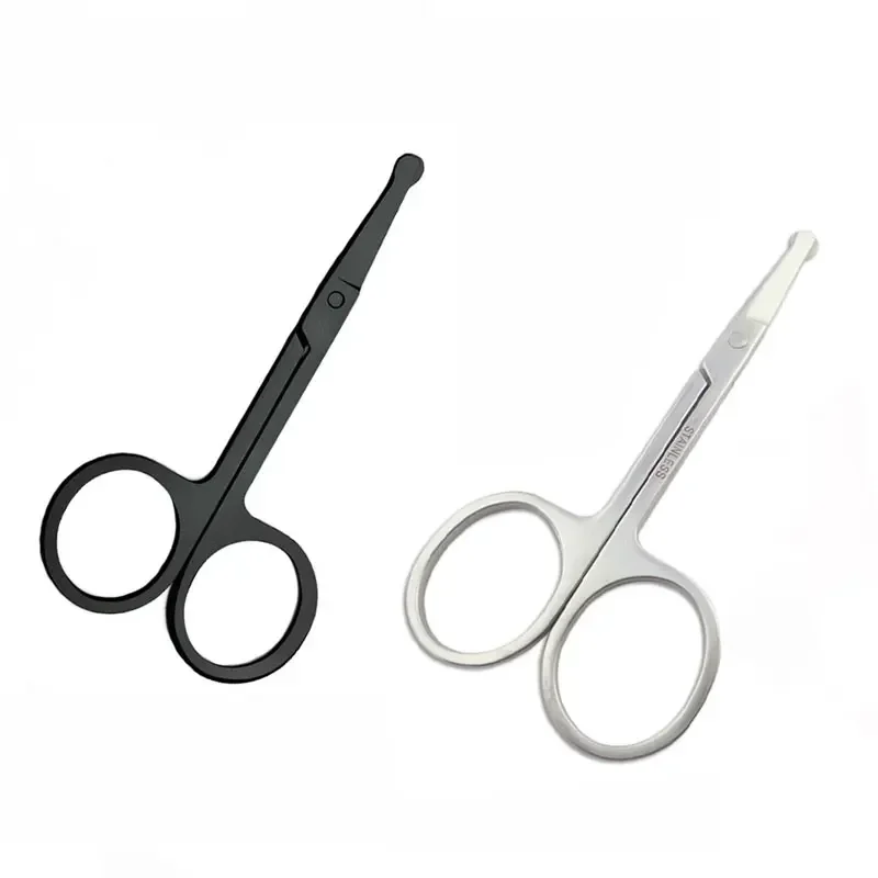 Pinzette rotonde di sicurezza per capelli pinzette per sopracciglia ciglia forbice Manicure Cutter strumento per unghie strumenti per la depilazione in acciaio inossidabile