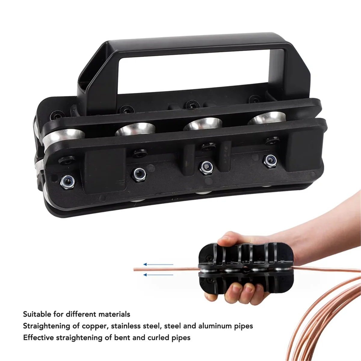 

AA25 New Tubing Straightening Tool Pipe Straightener Easy to Use Professional Efficient Handheld for Brake Lines 16mm