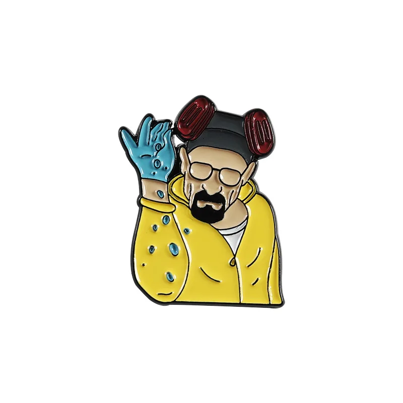 Custom Breaking Bad Enamel Pins Butterfly Car TV Series Cartoon Shirt Brooches Badges Lapel Jewelry Gifts For Friends Wholesale