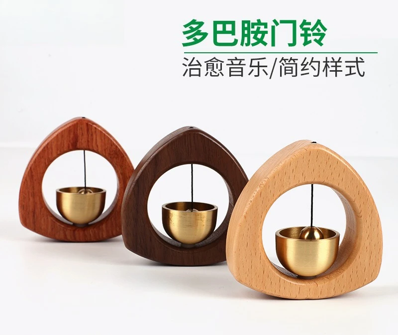 

Дверной звонок с дофамином, деревянный медный звонок, ветровой звонок, японский дверной звонок, ветровой звонок из цельного дерева, напоминание о входе, дверной звонок