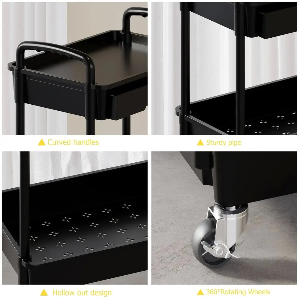 

Tier Rolling Storage Cart With Drawers Rolling Utility Cart With Drawers,Room Decor,Bathroom Decor,Rolling Utility Cart Rolling