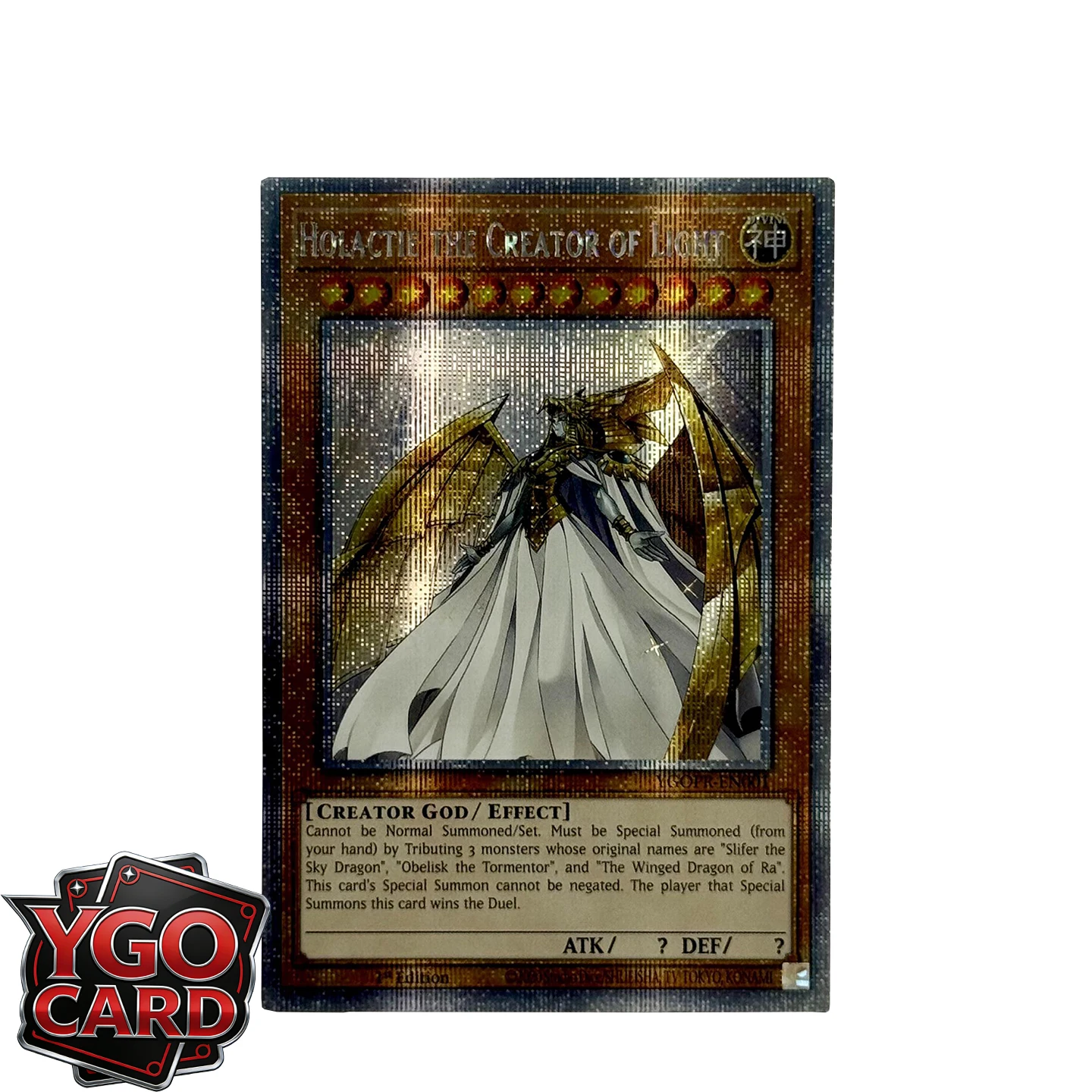 Orica YGO Collection DIY Proxy Cards Holactie The Creator of Light Egyptian God Zoku Nekurofuadesu Cards Not Original Xmas Gifts