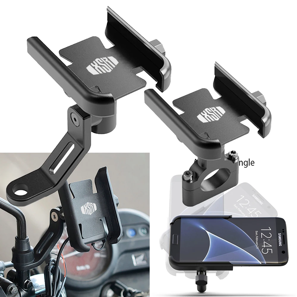 

Для YAMAHA XSR155 XSR700 XSR900 XSR 155 700 900 2011, алюминиевый велосипедный держатель для мобильного телефона, руль, GPS-подставка, кронштейн для мотоцикла