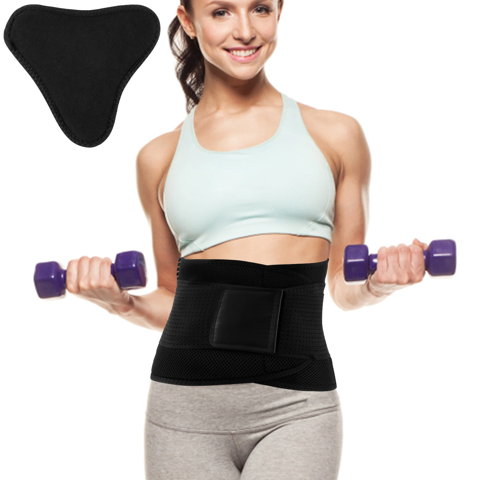 Waist Support Belt Breathable Back Support Belt with Lumbar Pad Soft Comfortable Back Brace for Lower Back Pain Ergonomic Lumbar