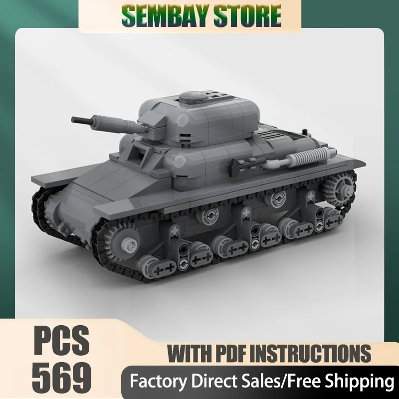 

Armored Car Model Moc Building Bricks Modular Military H39 Trank Model Technology Blocks Christmas Toy Construction Holiday Gift