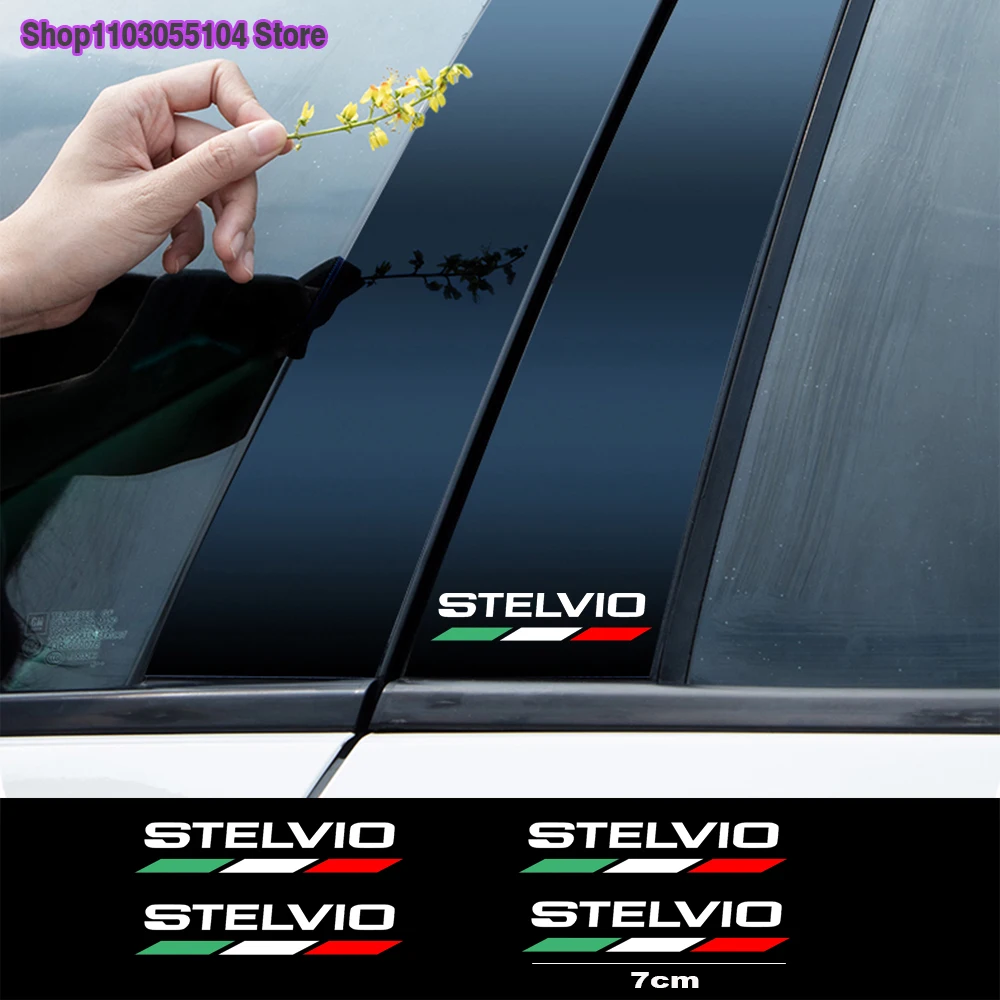 4pcs Reflective Car body sticker For Alfa Romeo Giulietta Mito Giulia Stelvio Brera 147 156 159