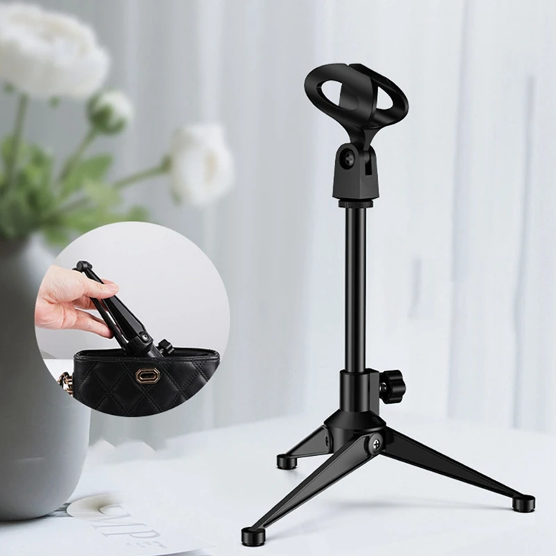 Microphone Tripod Stand Desktop Stand E300 Microphone Tripod Stand Multi-Function Lifting Stand