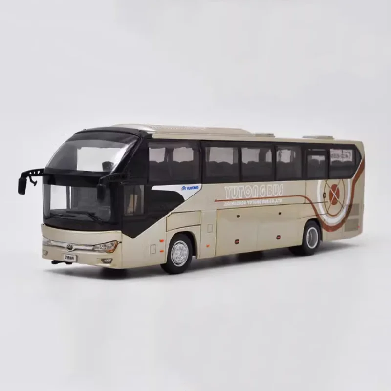 

Diecast 1:42 Scale Factory Yutong Bus ZK6128HQB New Bus Alloy Vehine Model Finished Simulation Collection Gift Toys