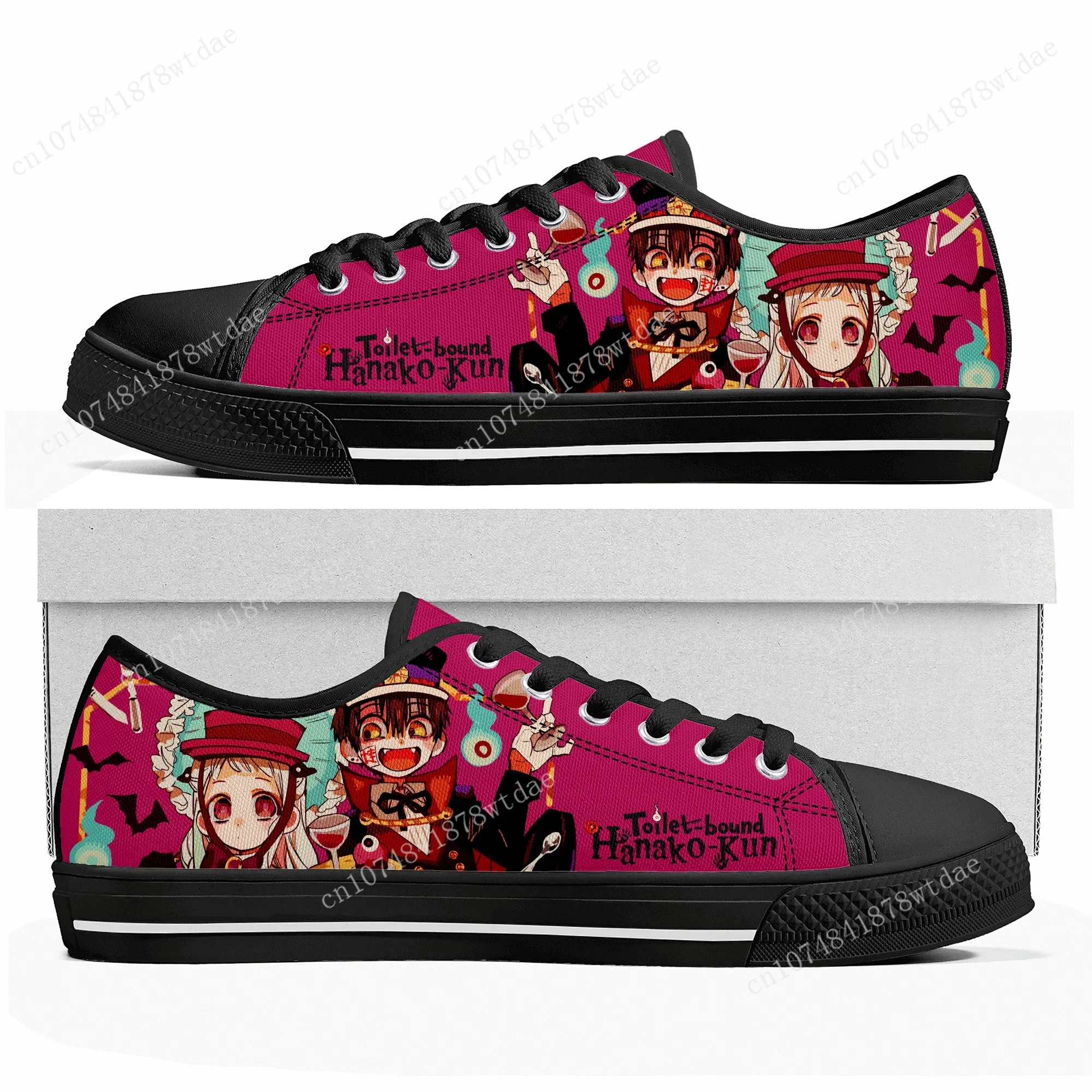 

Toilet Bound Hanako Kun Low Top Sneakers Womens Mens Teenager High Quality Canvas Sneaker Casual Anime Cartoon Customize Shoes