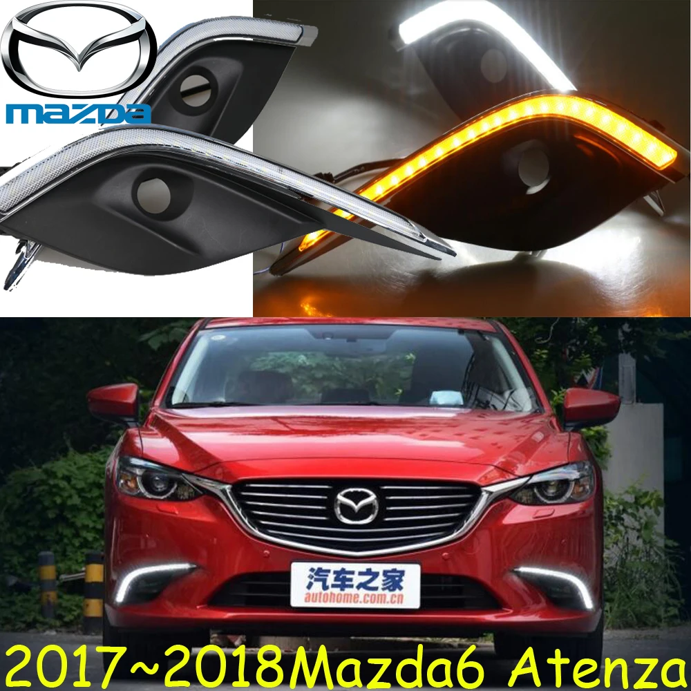 

Автомобильный бампер, передняя фара для Mazda6 atenza, дневная лампа, аксессуары для автомобиля, задняя фара для mazda, противотуманная фара