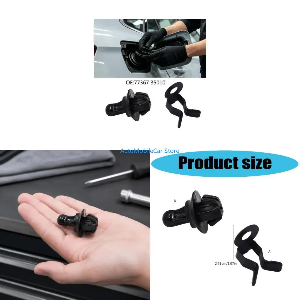 G8TE Replacement Door Closure Part 77367-35010 for Vehicle Exterior Service, Single Component for Fuel Door Repair and