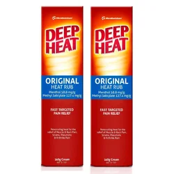 Genuine Australia Deep Heat Original Rub Muscle Back Pain Strains Rheumatic Arthritic Pain Relief Cream Massage Gel