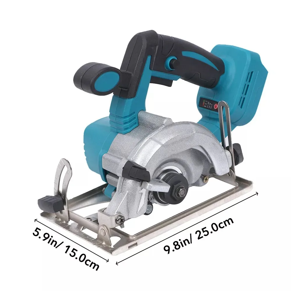 Brushless 5Inch 125mm Mini Electric Circular Saw Cordless 0-45° Adjustbale Woodworking Power Garden Tool For Makita 18V Battery