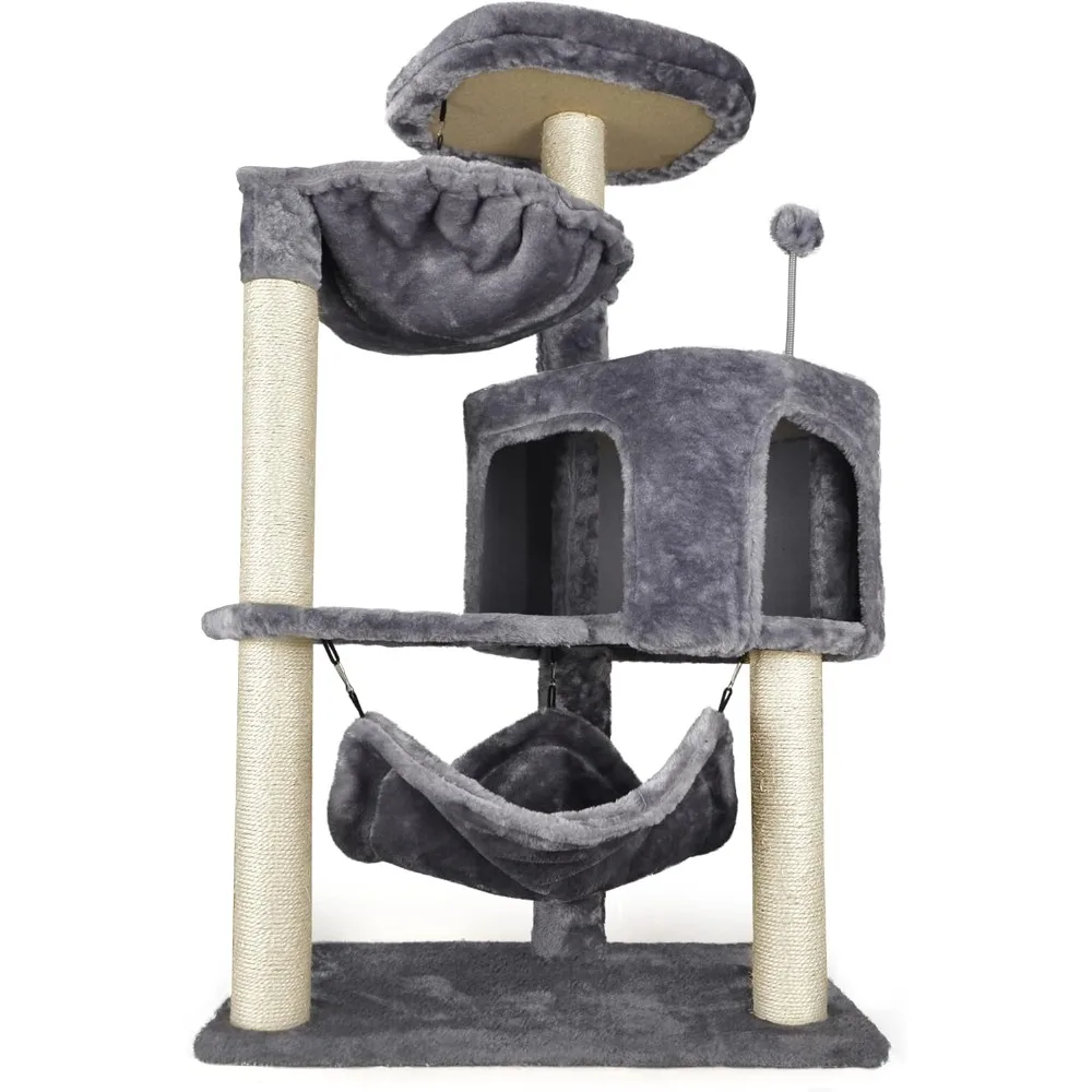 Imagem -02 - Cat Tree com Grande Hammock Condomínio Grey Mais Recente