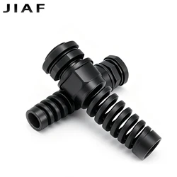 5Pcs Black Waterproof Cable Gland Anti-Bending PG7 Plastic Joint M12 M16 M20 Nylon Torsion-proof Joint PG9 Cable Fixing Glands