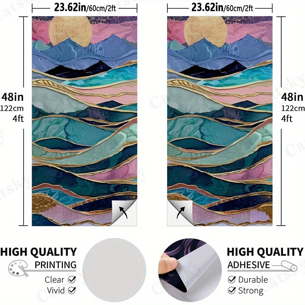Colorful Sea Waves Night   Sandbag Board Sticker.This sandbag board sticker is made from high-quality materials, offering excell