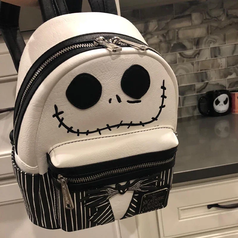 Disney-Mini mochila decorativa de Halloween para mujer, The Nightmare Before Christmas, Jack Skellington