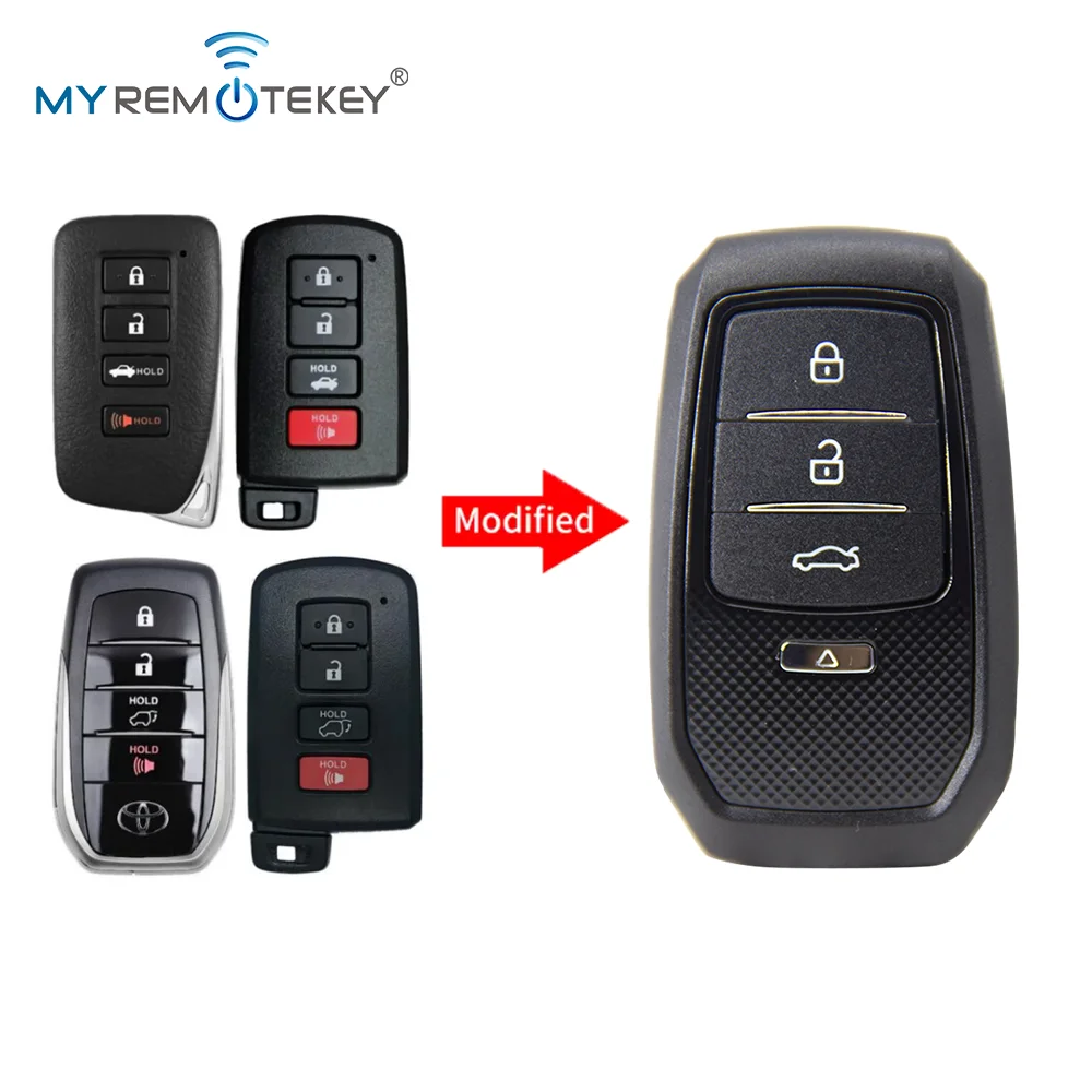 MYREMOTEKEY для Toyota Style Универсальный корпус смарт-ключа серии XM38 с 4 кнопками