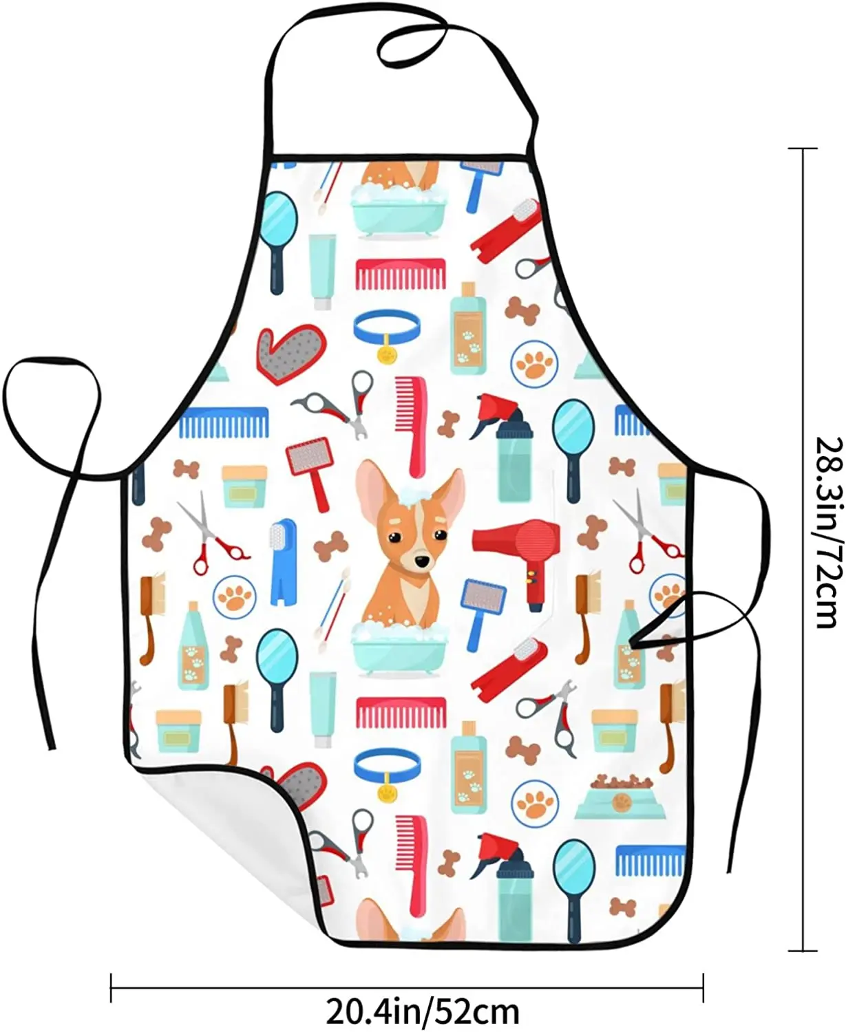 Pet Grooming For Dogs And Cats Aprons Kitchen Chef Waterproof Adjustable Funny Apron For Bbq With Pockets For Men Women