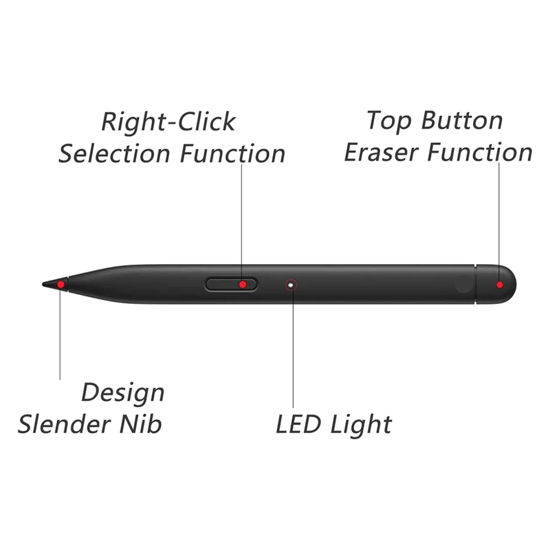 Slim Pen 2 Compatible For Microsoft Surface Pro 8 Pro 9 Pro X Pro 10, Stylus Pen, Pinpoint Accuracy & Real-Time Writing