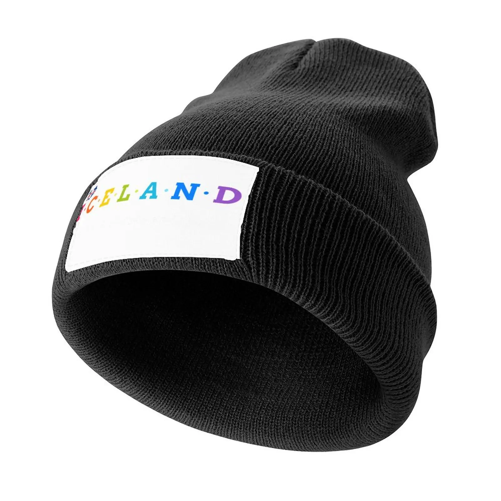 Iceland, The Land of Fire and Ice. (Flag Version) Knitted Cap tea Hat Visor Military Tactical Cap Women's Beach Outlet Men's