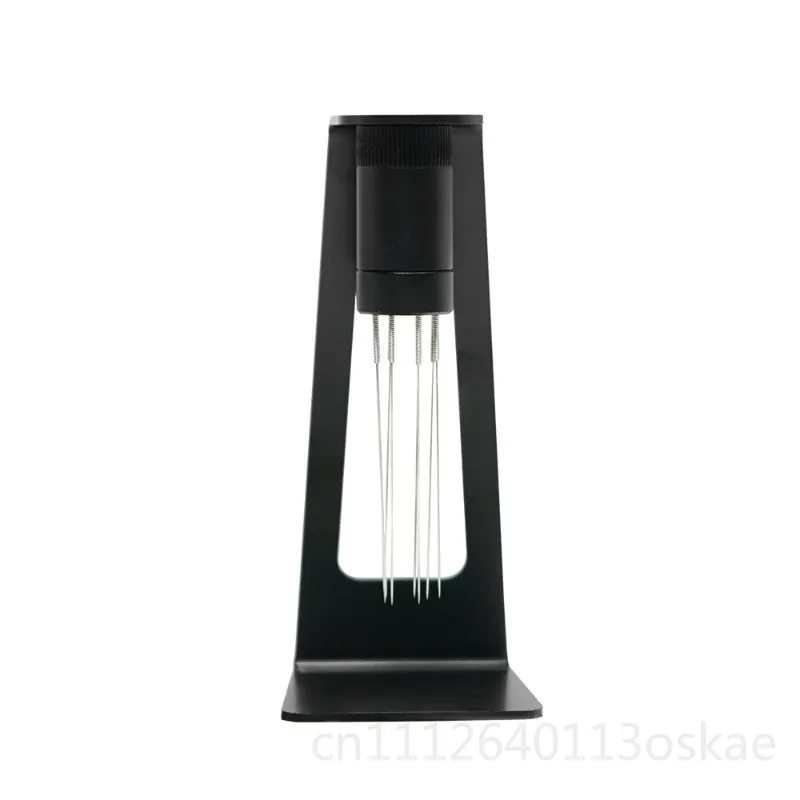 Magnetic loose powder needle with base bracket Stainless steel needle powder dispenser stirring