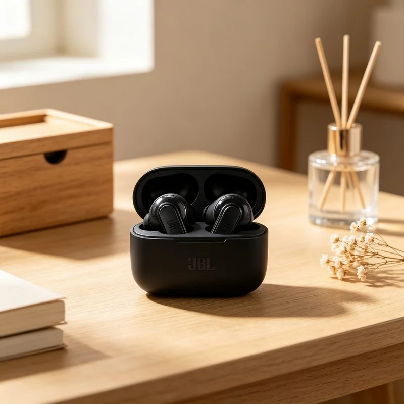 JBL TOUR PRO3 with Smart Case Featuring Magnetic Lid and Portability