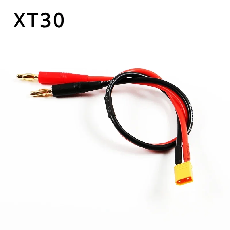 20Cm Ec3 Ec5 Xt30 Xt60 Trx T Stekker Mannelijke Koplading Lood Naar 4.0Mm Bananenpluggen Oplaadkabel Siliconen Draad 14awg Voor Lipo-Batterij