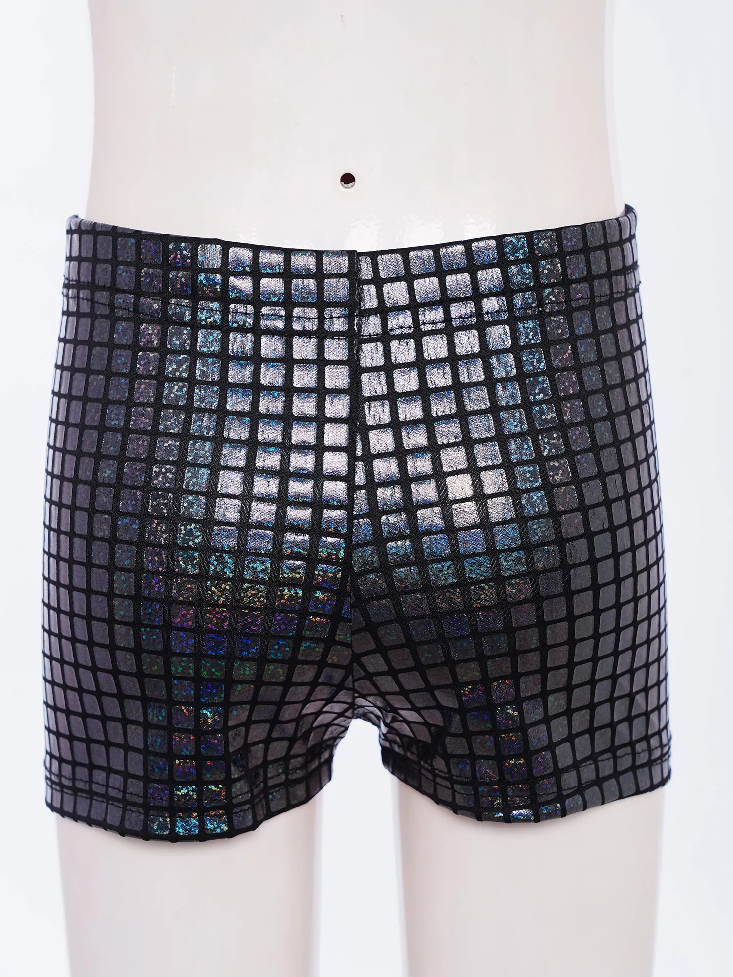 أطفال بنين بنات سراويل بوكسر الجاز ديسكو موضوع أداء الحفلات زي معدني منقوشة حزام مطاط السراويل ملابس الأطفال