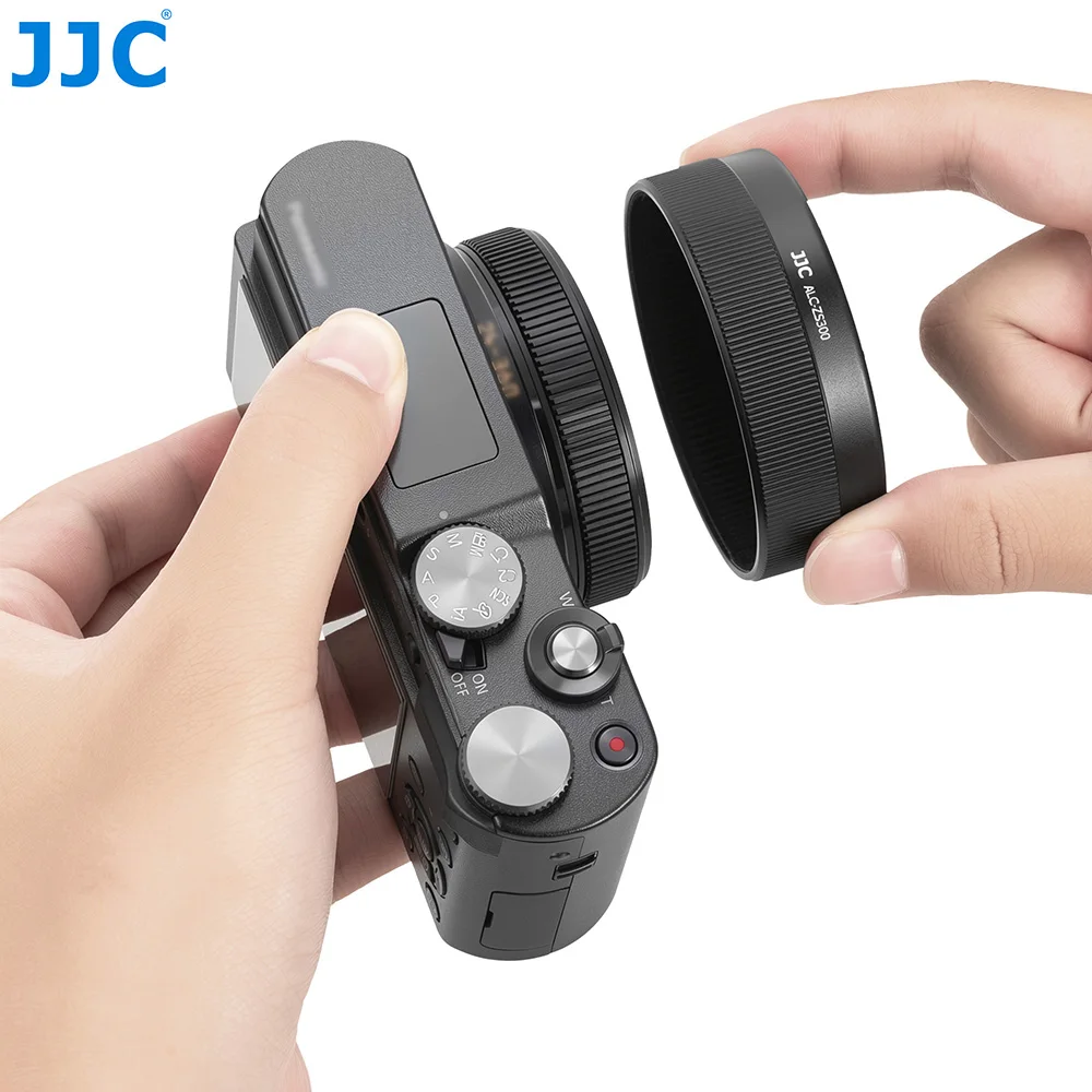 JJC Objektivdeckel für Panasonic Lumix ZS300 TZ300 Auto-Objektivabdeckung Aluminiumlegierung Objektivschutz Kompaktkamera-Zubehör – Detail 13