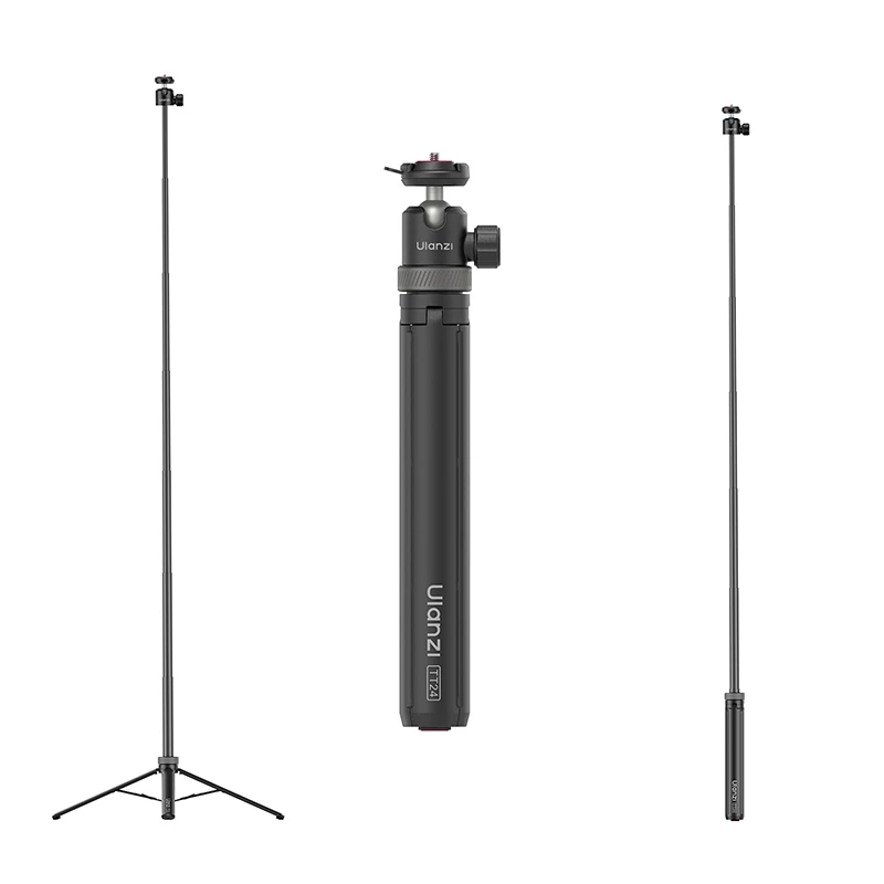 Ulanzi TT24 1.5M Cka Szybkozłączny Statyw Selfie Stick z Czterema Nóżkami do Telefonu Komórkowego, Kamery Sportowej GoPro z Obrotem 360 °   Rotacja — zdjęcie produktu 7