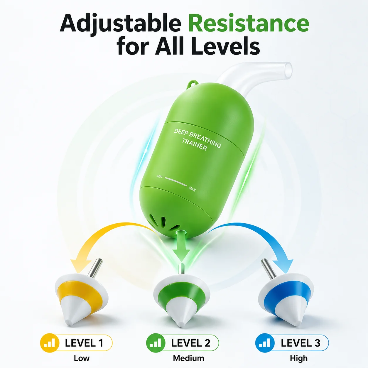 Breath Training Device | ABS Lung Exerciser for Sports Performance | Wholesale Respiratory Trainer