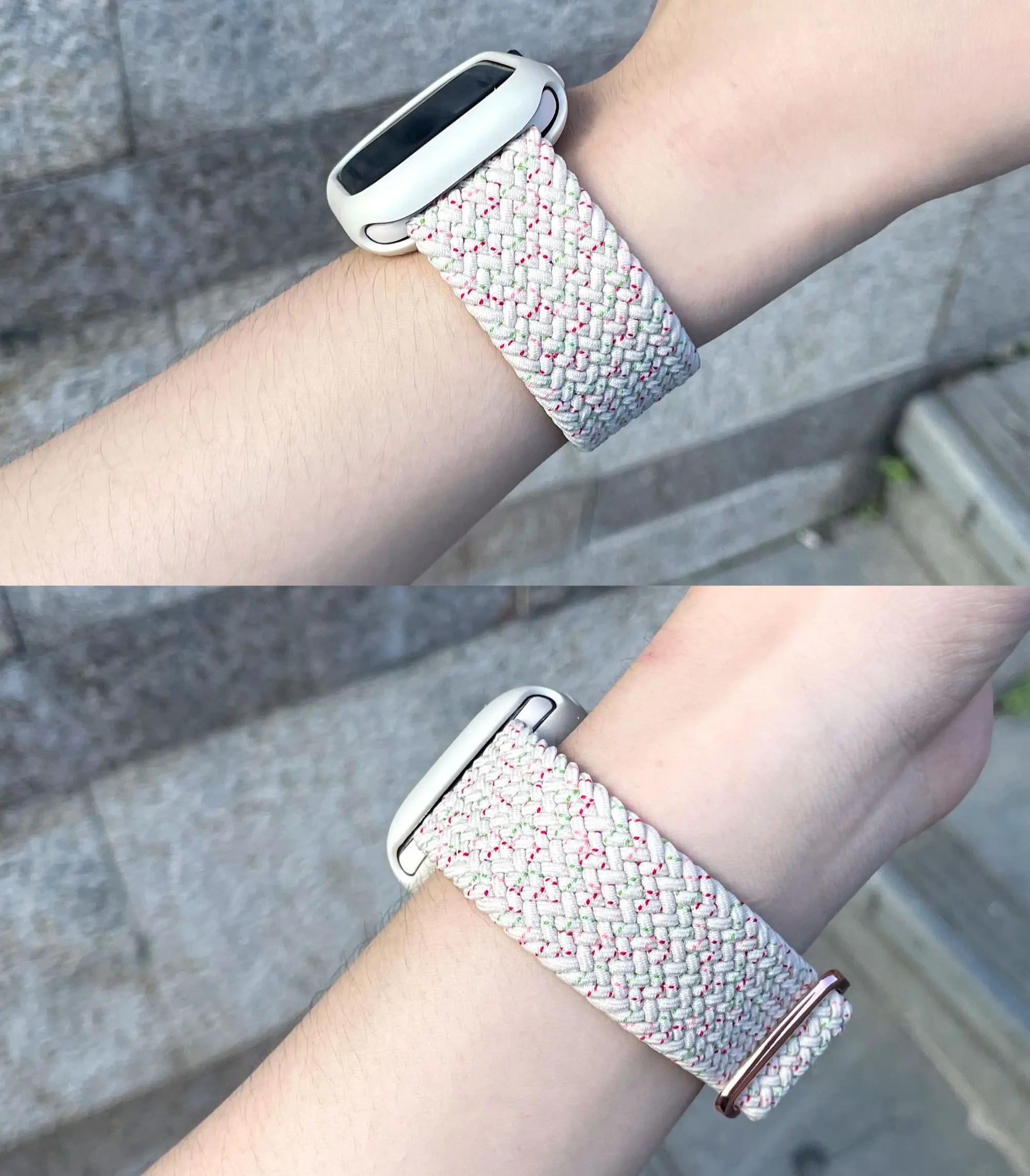 Braided Solo loop Band For Apple Watch 41mm 45mm Series 9 8 7 6 5 4 Nylon Strap For iwatch SE 40/44mm 38mm 42mm Bracelet