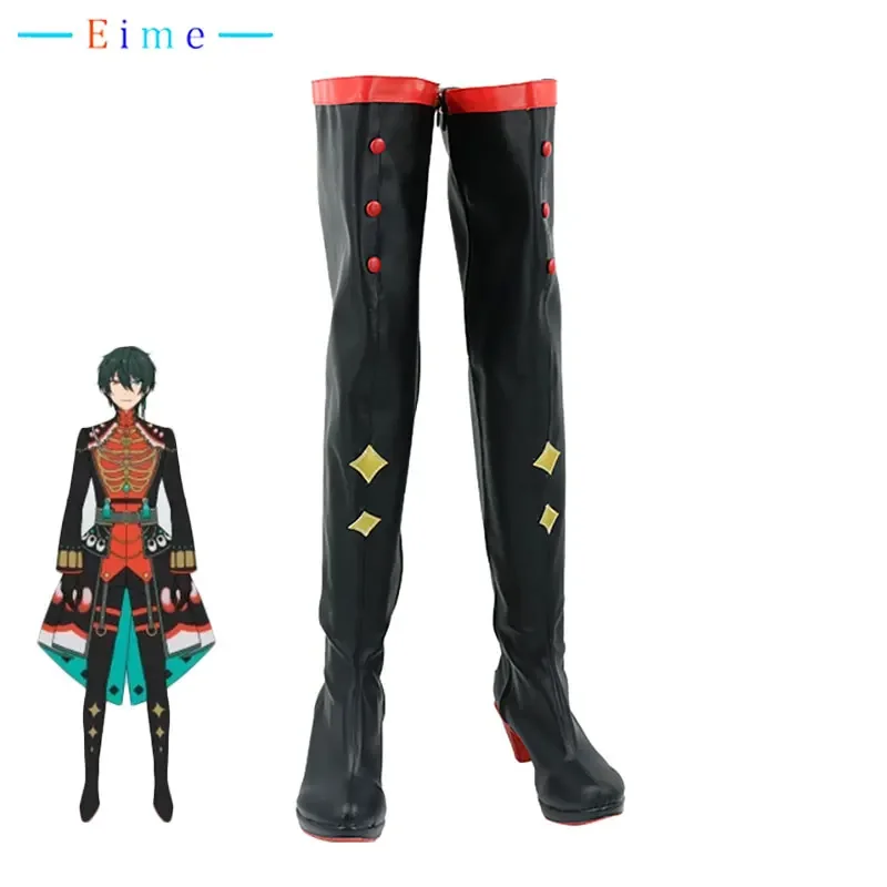 

Kagehira Mika Cosplay Shoes Game Ensemble Stars Cosplay Props Halloween Carnival Boots PU Leather Shoes Custom Made